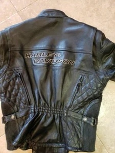 Women's Small Rare Harley Leather Jacket Competition II S "Mint" - Picture 1 of 4