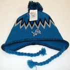 Detroit Lions Nfl Team Apparel Tassel Knit Hat With Ties - Osfm - New