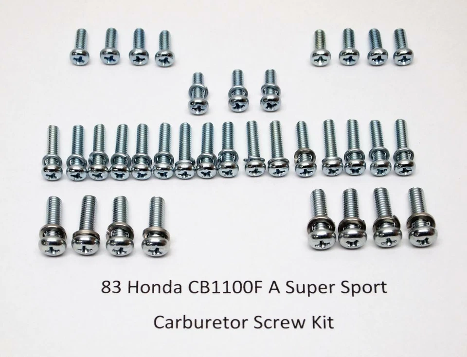 Kit de tornillos para carburador JIS 83 HONDA CB1100F A Super Sport NUEVO Foto 1 de 1