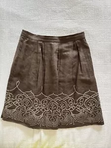 ELIE TAHARI WOMEN'S PLEATED SKIRT SIZE 2 POCKETS LINED - Picture 1 of 2