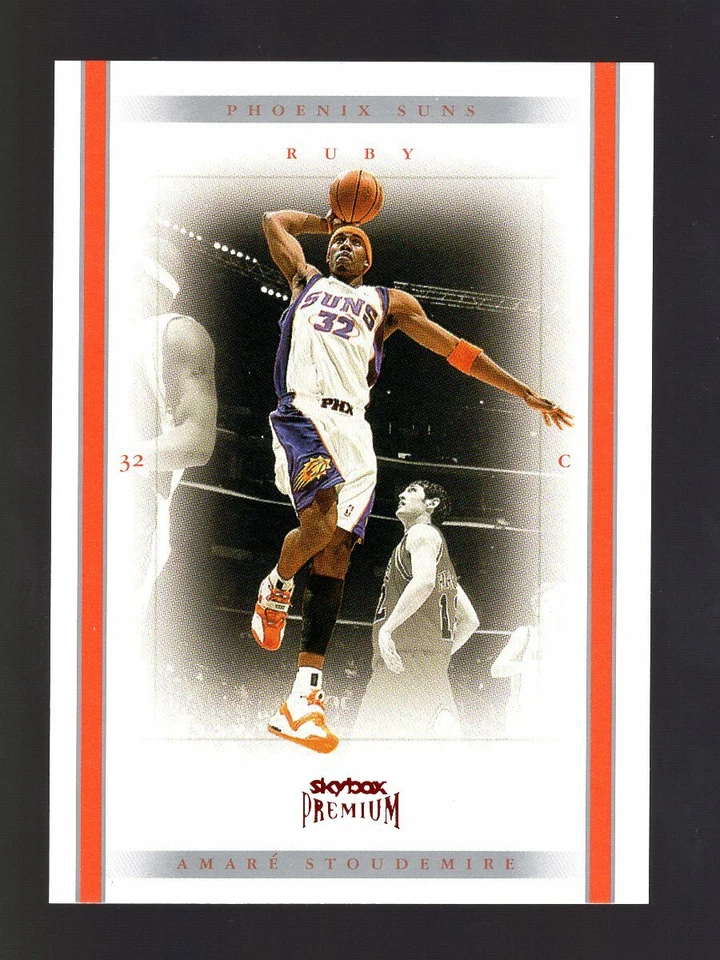 2004-05 SKYBOX PREMIUM РУБИН #25 AMAR'E STOUDEMIRE 32/75 ДЖЕРСИ # 1/1 SUNS - Изображение 1 из 1