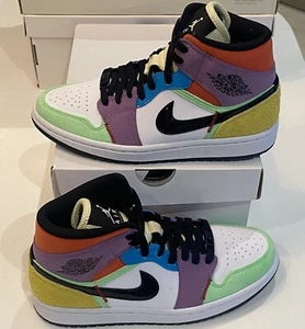 Air Jordan 1 Mid SE 'Multicolore' (2020) (W) / CW1140-100 / UK 4 ✅ - Foto 1 di 8