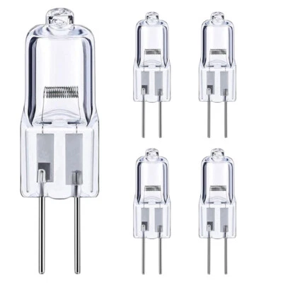 5 Pack 2700K 20W 20-Watt 12V G4 T3 Light Bulbs JC Type for Cabinet Light Bulbs - Image 1 of 4