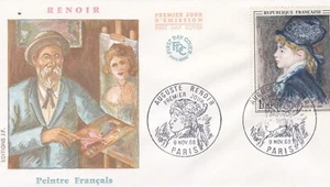 France 1968 FDC Auguste Renoir yt - Picture 1 of 1