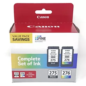 Canon PG-275 CL-276 Value Pack Ink Cartridges PIXMA TS3520 TS3522 TR4720 3520 - Picture 1 of 5