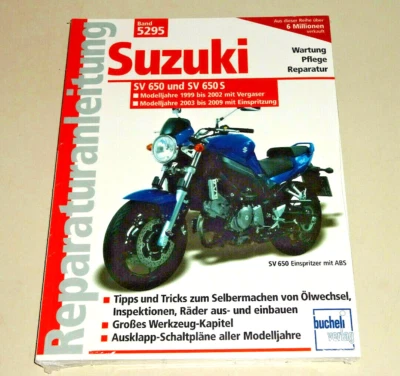 Reparaturanleitung Handbuch - Suzuki SV 650 / SV 650 S - Baujahre 1999 bis 2009 - Bild 1 von 2