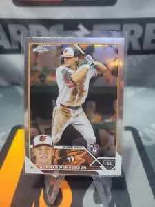 2023 Topps Chrom Gunnar Henderson RC Rookie Karte #2 - Baltimore Orioles - Bild 1 von 2