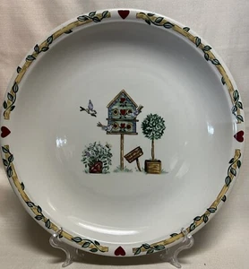 E5457 Thomson Pottery Birdhouse 12.5" Serving Platter Chop Plate EXCELLENT - Picture 1 of 3