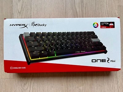 BRAND NEW HyperX x Ducky One 2 Mini Mechanical Gaming Keyboard Red Linear - Image 1 of 4