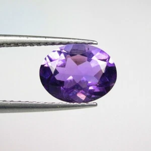 ametista viola naturale non trattata ovale sciolto sfuso 1.57 ct ottima purezza - Imagen 1 de 2