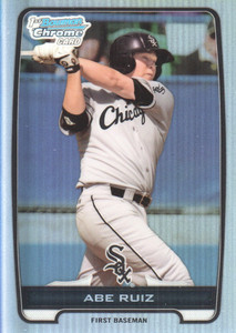 2012 Bowman Chrome Draft Draft Picks Refractors Baseball Card #BDPP124 Abe Ruiz
