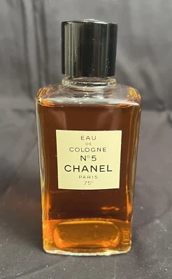 Nuevo en Caja RARO DE COLECCIÓN CHANEL N°5 Eau De Cologne 75° Sello Dorado 8 Onzas ~ LEER Foto 1 de 4