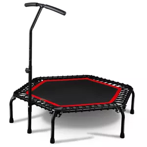 45" Professional Fitness Trampoline Gym Cardio Home Exercise Handrail Rebounder - Picture 1 of 36