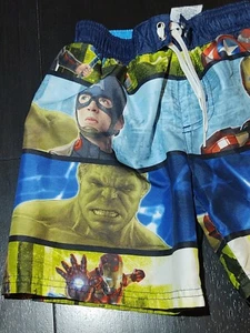 Marvel Avengers Age Of Ultron Boys Swim Trunk Shorts Size XS (4) - Picture 1 of 5