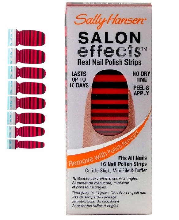 Sally Hansen Salon Effects Real Nail Polish Strips -540 Stripe-Tease- NIB - Bild 1 von 1