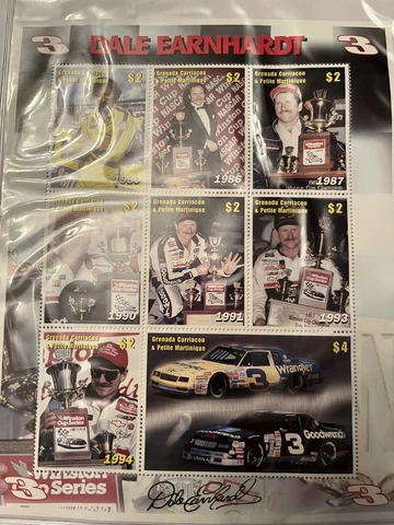 Stamps Grenada Dale Earnhardt Cover