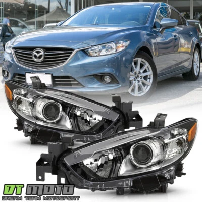 Faros proyectores halógenos Mazda 6 2014 2015 2016 2017 faros de repuesto Foto 1 de 4