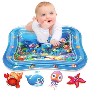 Inflatable Tummy Time Mat Premium Baby Water Play Mat Infants Toddlers Baby Toys - Picture 1 of 6