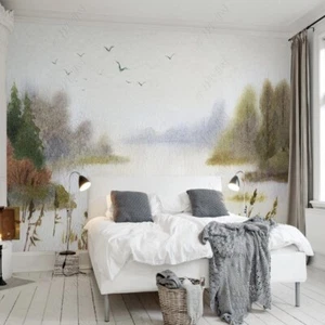 Fotomural no tejido papel pintado murales montañas y pintura de paisajes acuáticos 11535 - Imagen 1 de 2