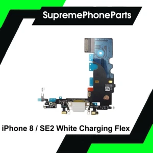 iPhone 8/SE 2020 Charging Port Connector (White) Replacement With Microphone UK - Picture 1 of 1