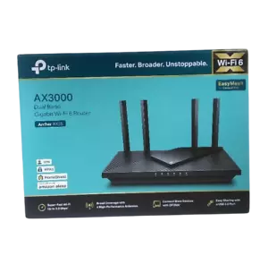 TP-Link AX3000 WiFi 6 Router – 802.11ax Wireless Router, Gigabit - Picture 1 of 8