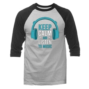 Banda de música Keep Calm & Listen to manga 3/4 raglán - Imagen 1 de 10