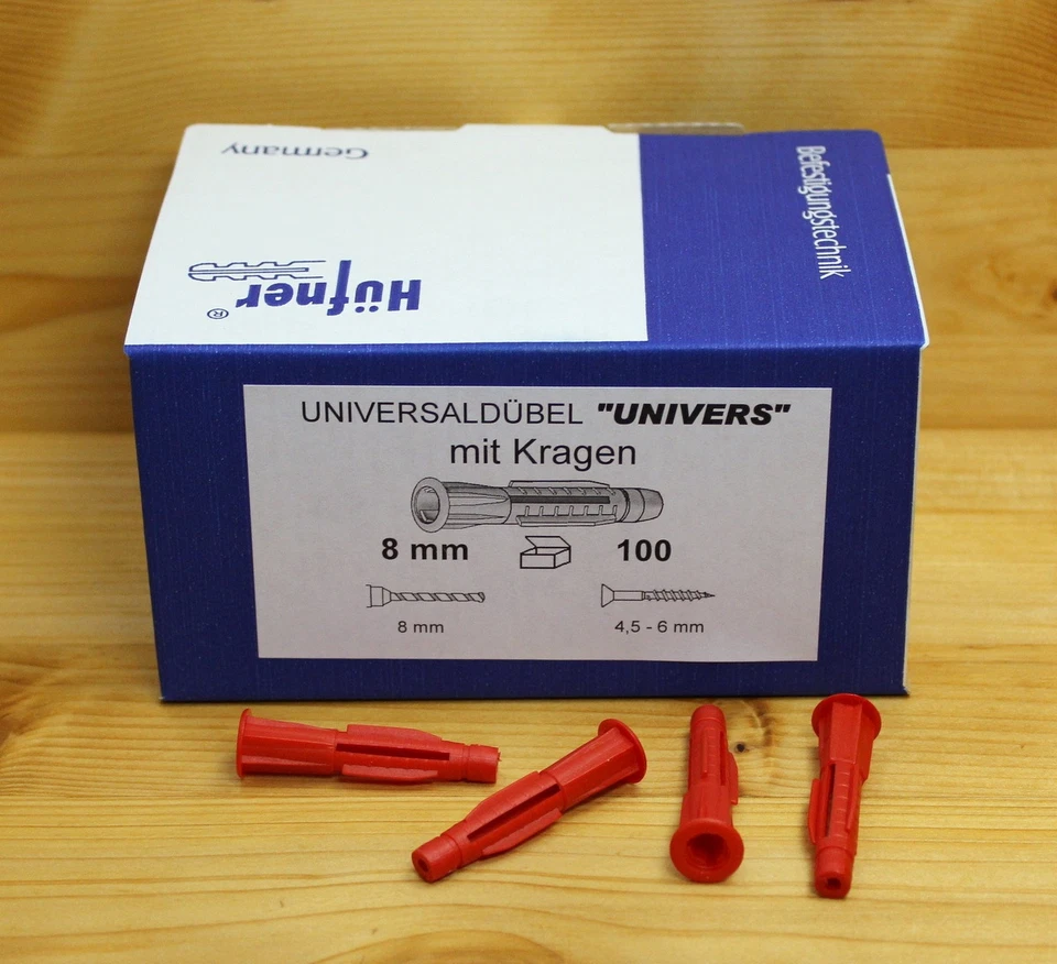 Tassello universale HÜFNER 5 - 14 mm - con colletto / senza colletto - tassello multiuso - Immagine 1 di 1