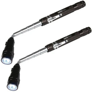 2x LED Telescopio Linterna Cuello de Cisne Imán Flex Arbeits-Leuchte Herramienta - Imagen 1 de 4