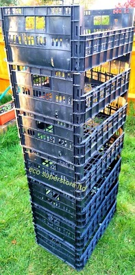 4 x Extra Large Plastic Trays Strong Garden Crates Plants Containers Strong Tray - Image 1 of 3