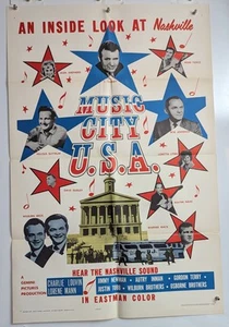 Musical "Music City U.S.A." RARE FF No.1 Original 1966 Vintage Movie Poster - Picture 1 of 1
