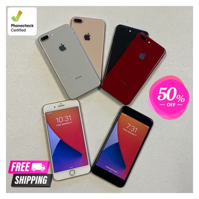 Apple iPhone 8+ Plus 64GB Unlocked - Gold, Silver, Space Gray Verizon Att 4G - Image 1 of 4