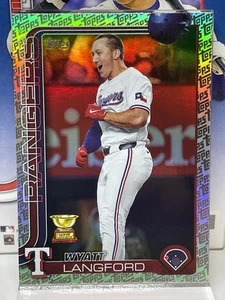2025 Topps Baseball Series 2 - Wyatt Langford #455 - Topps Foil Pattern - Bild 1 von 3