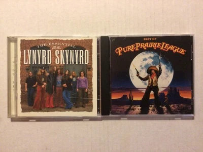 LYNYRD SKYNYRD & PURE PRAIRIE LEAGUE 2 CD LOT - GREATEST HITS COLLECTIONS - Image 1 of 2