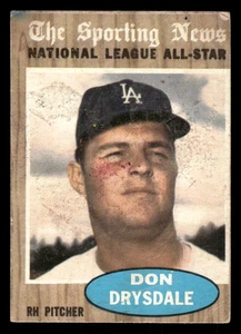 Don Drysdale 1962 Topps #398 Los Angeles Dodgers - Picture 1 of 2