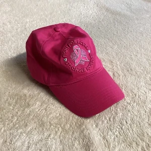 Support the cure hat/cap pink Fighting Cancer - Picture 1 of 12