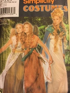 Simplicity Fee Sprite Pixie Kostüm #9454 Kleid Flügel Umhang Kostüm ungeschnitten 6-12 - Bild 1 von 5