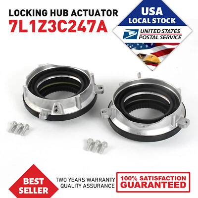 Par de actuadores de buje de bloqueo automático de calidad genuina para Ford Expedition 2003-2014 Foto 1 de 4