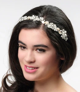 Poirier Tiara BB-649 Silver Brautschmuck Haarkranz Cecile Brautmode NP:130,- - Bild 1 von 3