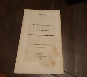 1828 Speech Sen Berrien Bill for Relief of Surviving Officers of the Revolution - Picture 1 of 7