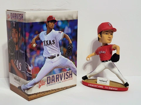 YU DARVISH Strikeout King Bobblehead Texas Rangers 2014 MLB Baseball Collectible Cover