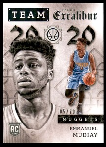 2015-16 Panini Excalibur Team 2020 Silver #32 Emmanuel Mudiay /70