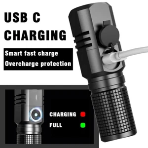 10000LM Super Bright LED Tactical Flashlight Rechargeable Waterproof Mini Torch - Picture 1 of 15