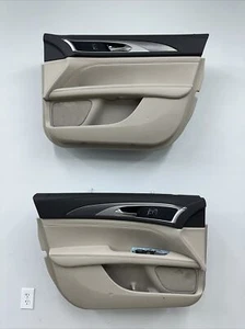 2017-2020 Lincoln MKZ Set Of Front Interior Power Door Panels OEM Crème Nice - Picture 1 of 12