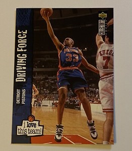 1995 Collector's Choice International French - I Love This Team! Grant Hill HOF