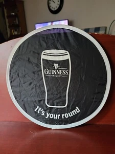 Guinness Collectables Floating Widget Frisbee Black White Stout It's Your Round - Picture 1 of 3