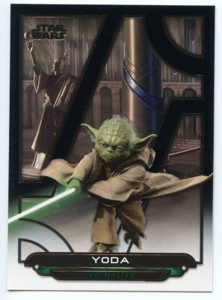 2018 Topps Star Wars Galactic Files SP Short-Print Variant ROTS5 - Yoda