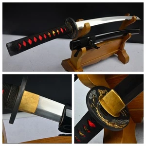 ESPADA SAMURAI JAPONESA WAKIZASHI ACERO ALTO CARBONO ESPIGA COMPLETA HOJA MUY AFILADA #11 - Imagen 1 de 1