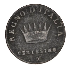 STATI PREUNITARI NAPOLEONE I RE D'ITALIA Centesimo 1810 M Milano 1° tipo - Imagen 1 de 2