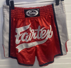 Fairtex Muay Thai MMA Kick boxing Shorts XL Black and Red