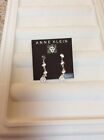 Anne Klein Square   Rose Gold Tone Pave Drop  Earrings $ 24 #90